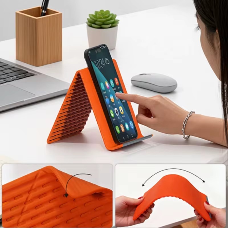 Desk Setup Table - Elastyczny, składany silikonowy uchwyt na telefon,