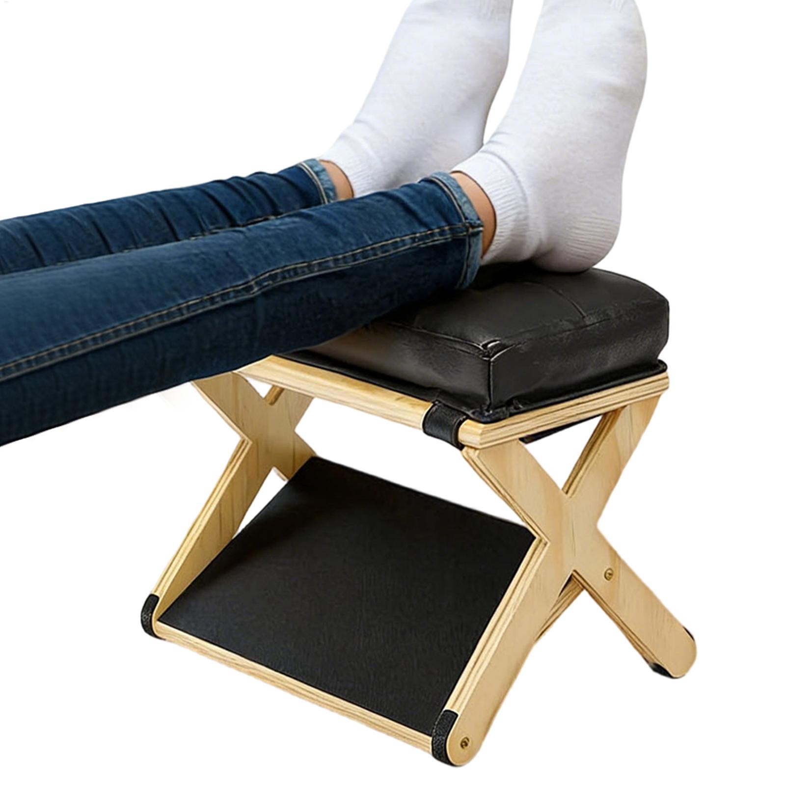 Desk Setup Ergonomic - Podnóżek pod biurko drewniany dwuwarstwowy antypoślizgowy