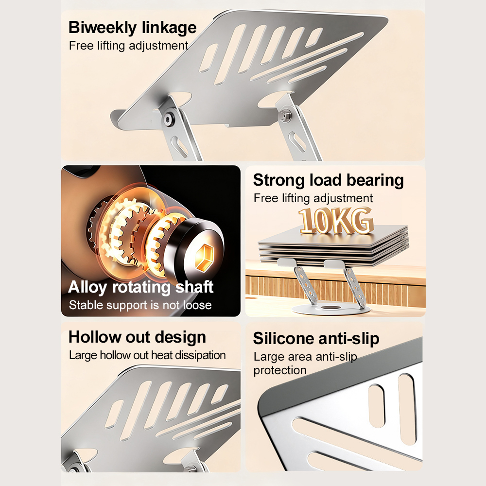 360 °   Obrotowy stojak na lap – Desk Setup Ergonomic recenzja i cena