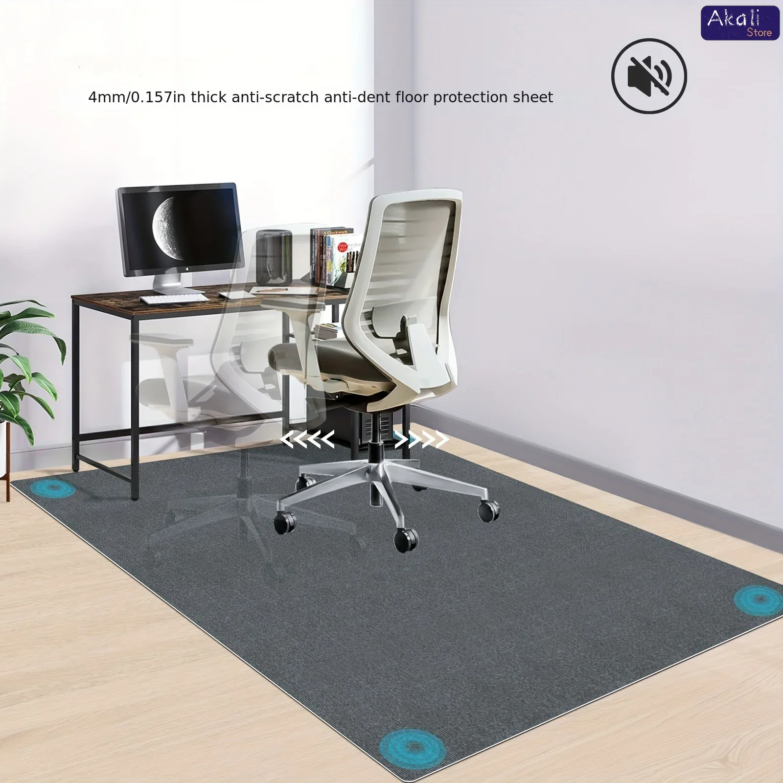 Duży dywanik na krzesło biurow – Desk Setup Ergonomic recenzja i cena